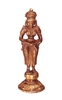 Standing Lakshmi, brass, height 24 cm