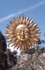 Sonne, Messing, 19 cm ca. 1,1 kg