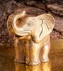 Elefant aus Terracotta gold antik