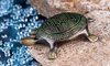 Schildkröte klein, 10,5 cm Messing antik