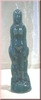 Figure candle woman green