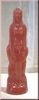 Figure candle woman red