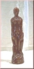 Figure candle man brown