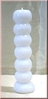 Figure candle 7 knob white