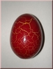 Egg rattle red small