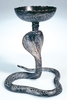 Kobra - Räuchergefäß, Messing graviert ca 20 cm hoch